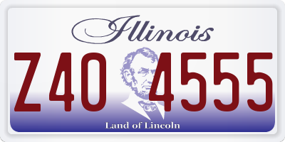 IL license plate Z404555