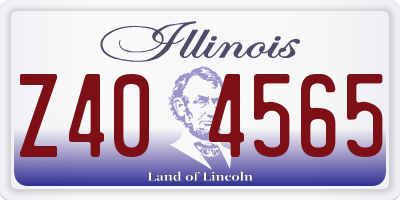 IL license plate Z404565