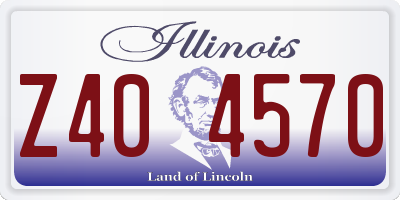 IL license plate Z404570