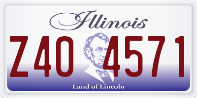 IL license plate Z404571