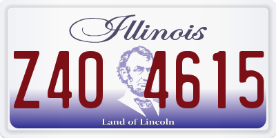 IL license plate Z404615