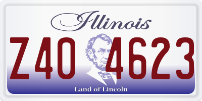 IL license plate Z404623