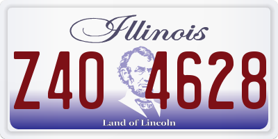 IL license plate Z404628