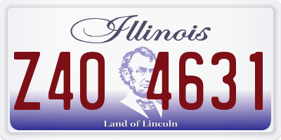 IL license plate Z404631