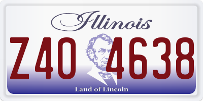 IL license plate Z404638