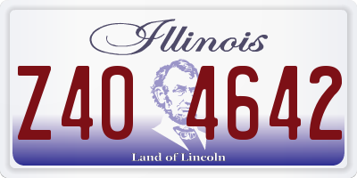 IL license plate Z404642