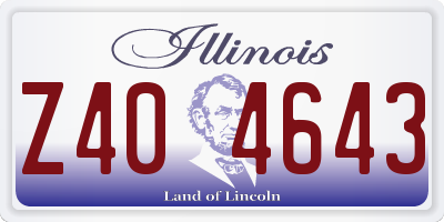 IL license plate Z404643