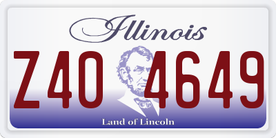IL license plate Z404649