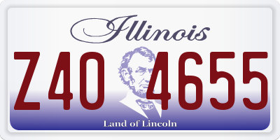 IL license plate Z404655