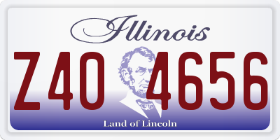IL license plate Z404656