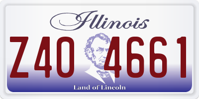 IL license plate Z404661