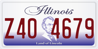 IL license plate Z404679