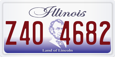 IL license plate Z404682