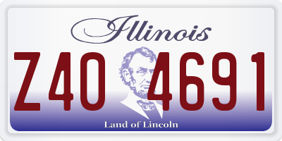 IL license plate Z404691