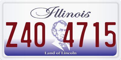 IL license plate Z404715