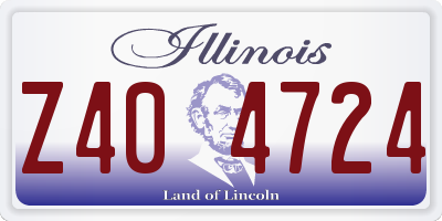 IL license plate Z404724
