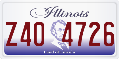 IL license plate Z404726