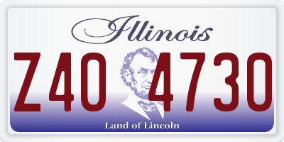 IL license plate Z404730