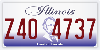 IL license plate Z404737