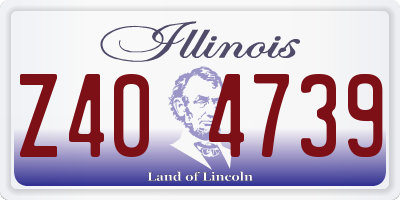 IL license plate Z404739