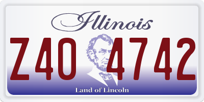IL license plate Z404742