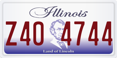 IL license plate Z404744
