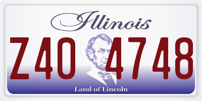 IL license plate Z404748