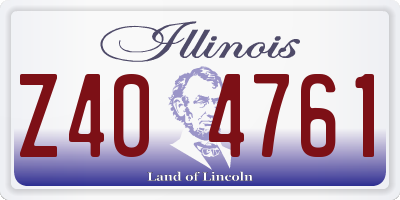 IL license plate Z404761