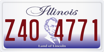 IL license plate Z404771