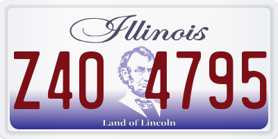 IL license plate Z404795