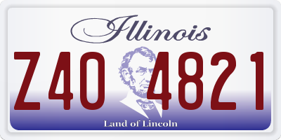 IL license plate Z404821
