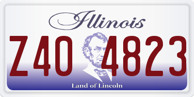 IL license plate Z404823