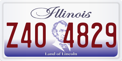 IL license plate Z404829