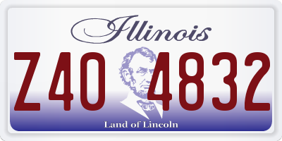 IL license plate Z404832