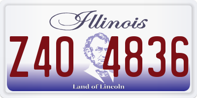 IL license plate Z404836