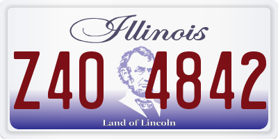 IL license plate Z404842