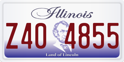IL license plate Z404855