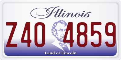 IL license plate Z404859