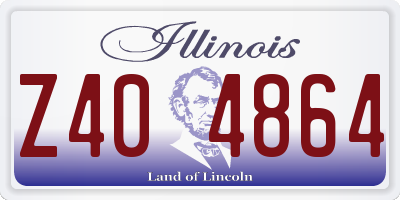 IL license plate Z404864