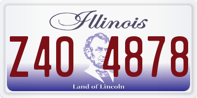 IL license plate Z404878
