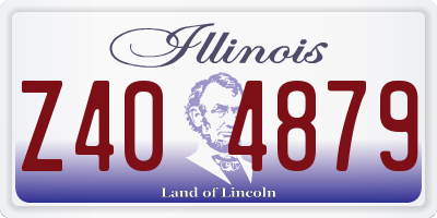 IL license plate Z404879