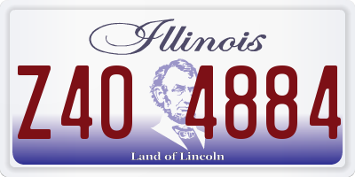 IL license plate Z404884