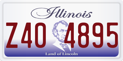 IL license plate Z404895