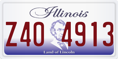 IL license plate Z404913