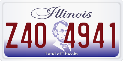 IL license plate Z404941