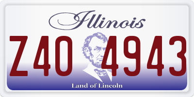 IL license plate Z404943