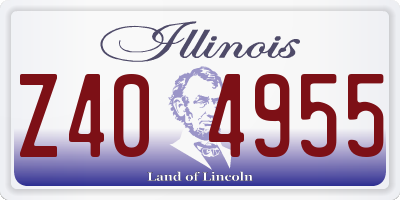 IL license plate Z404955