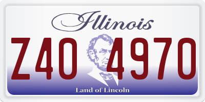IL license plate Z404970