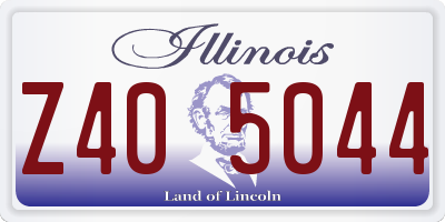 IL license plate Z405044