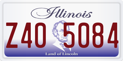 IL license plate Z405084